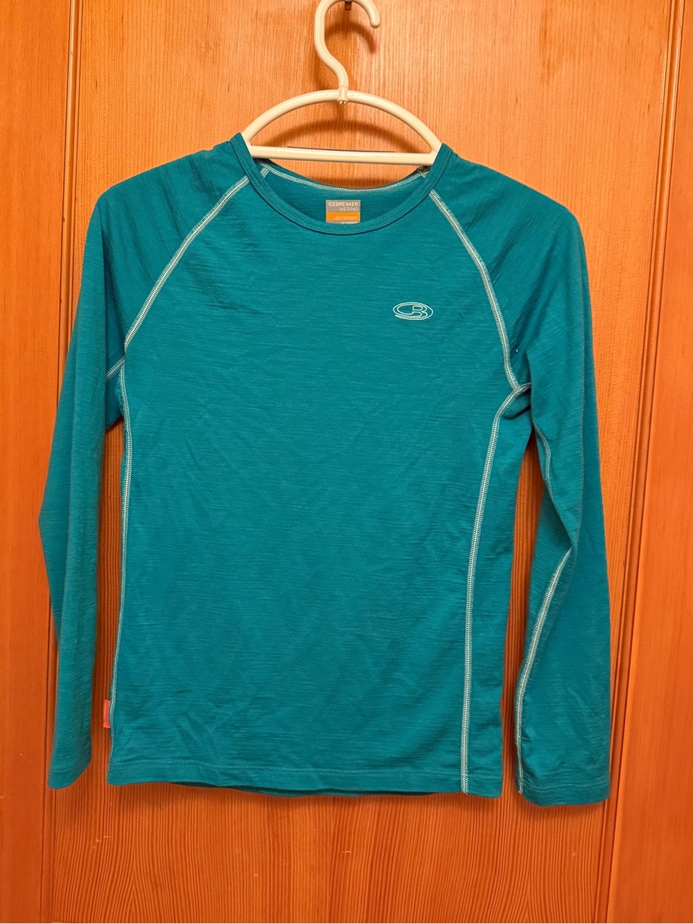 Icebreaker Kids’ Merino 200 Oasis Long Sleeve Crewe Thermal Top (13-14 fit W XS)